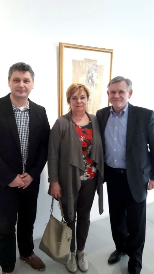 Manželia Petránsky na výstave Martina Augustína v Danubiana Meulensteen Art Museum