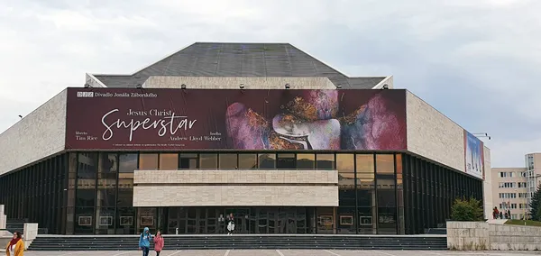 Banner na muzikál Jesus Christ Superstar, Divadlo Jonáša Záborského v Prešove