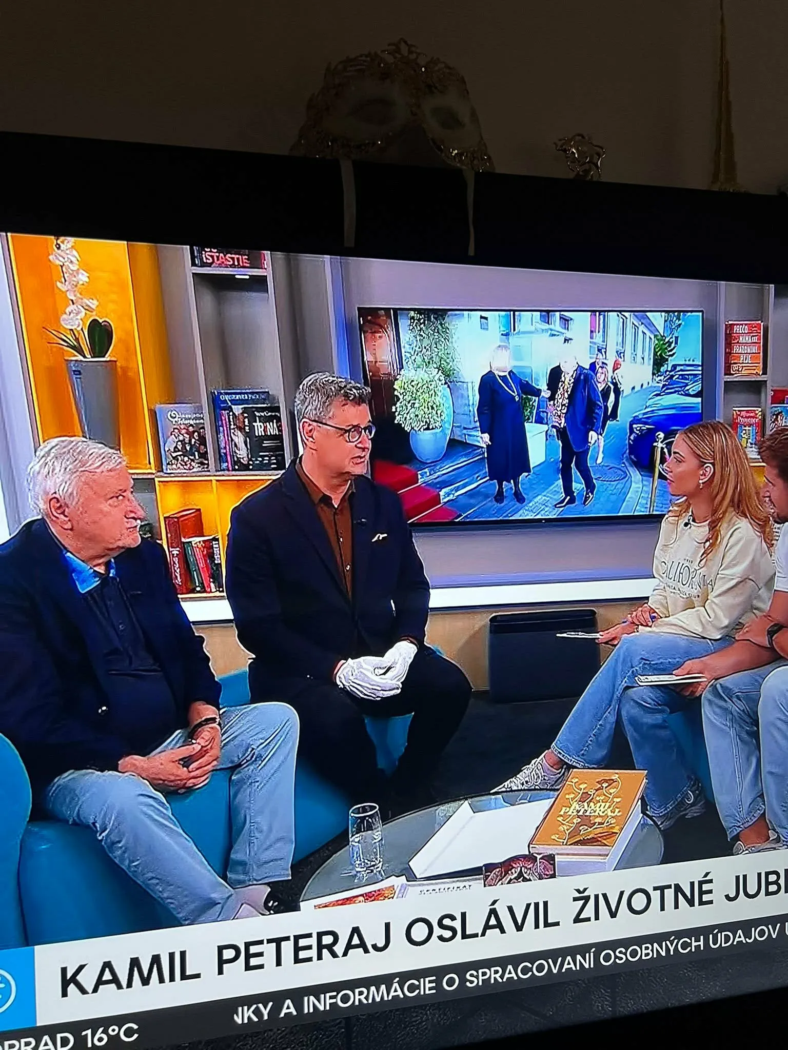 Kamil Peteraj, Martin Augustín v televíznej relácii