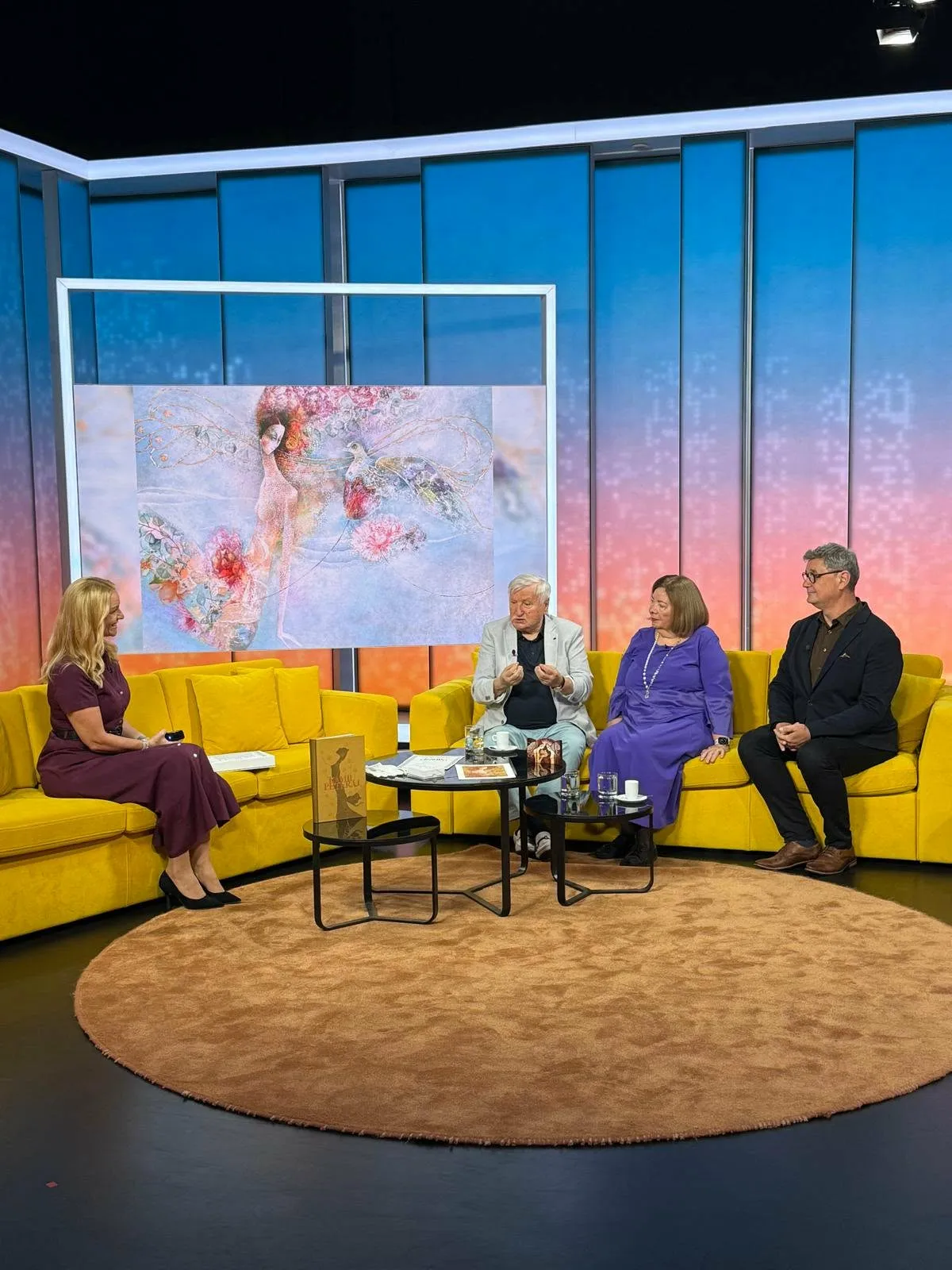 Prezentácia diela v televíznom štúdiu